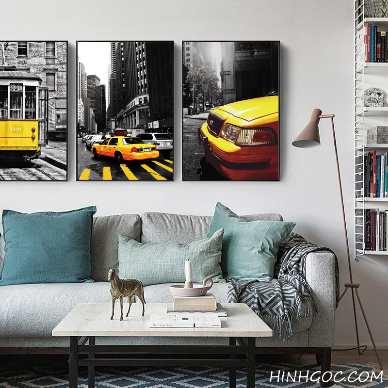 File tranh đường phố và phương tiện giao thông Bắc Âu - KT002