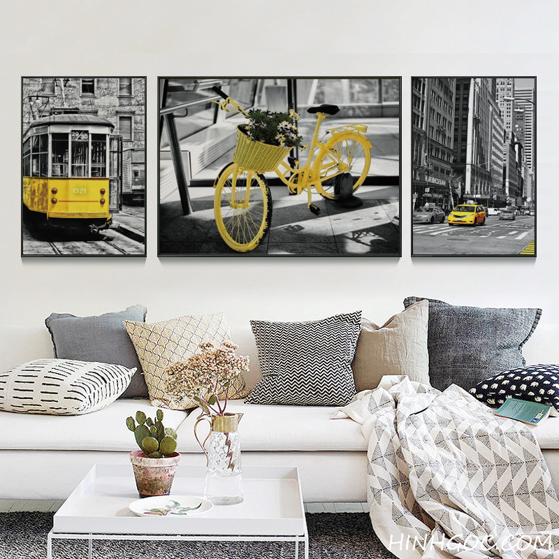 File tranh đường phố và phương tiện giao thông Bắc Âu - KT002