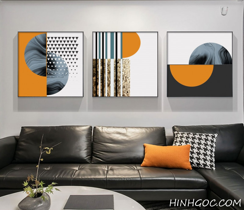 File tranh trừu tượng hiện đại hình học kết hợp - HG410