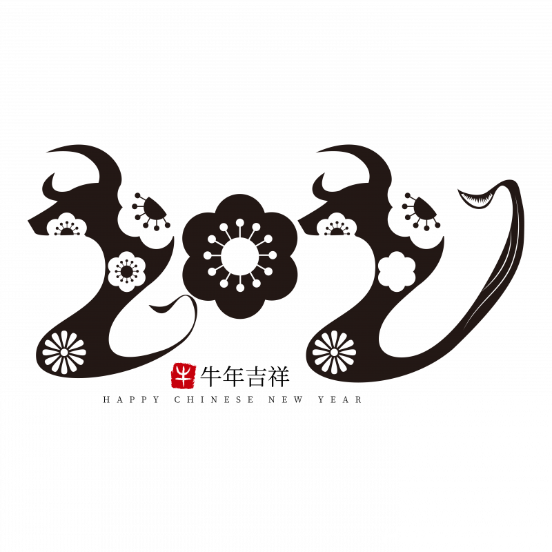 Free download 43 file vector thư pháp năm trâu 2020 - F110