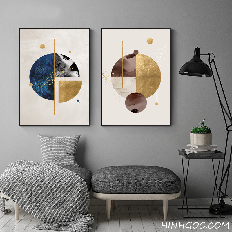 File tranh trừu tượng hình học Bắc Âu - HG358