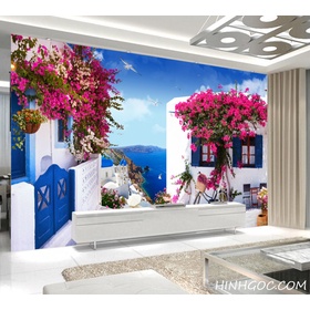 File tranh tường phong cảnh Địa Trung Hải - DT008
