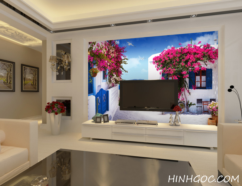 File tranh tường phong cảnh Địa Trung Hải - DT008