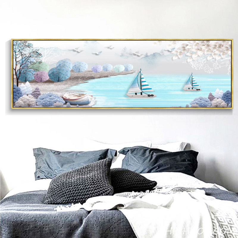 File tranh vẽ tay phong cảnh biển - PN001