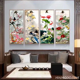 File tranh tứ quý HG4003