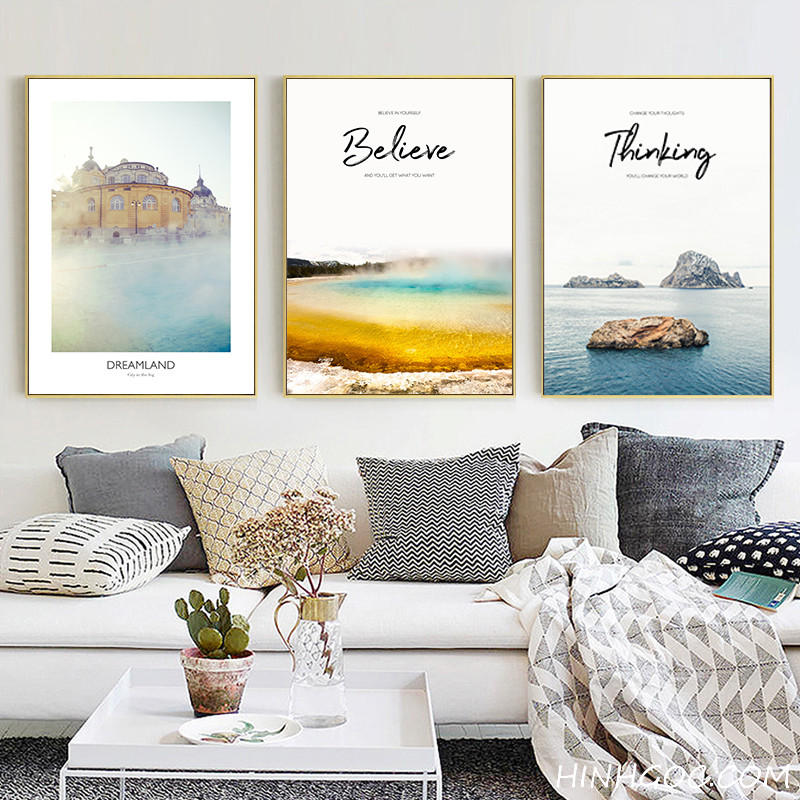 File tranh bộ 5 phong cách Bắc Âu hiện đại HG5014