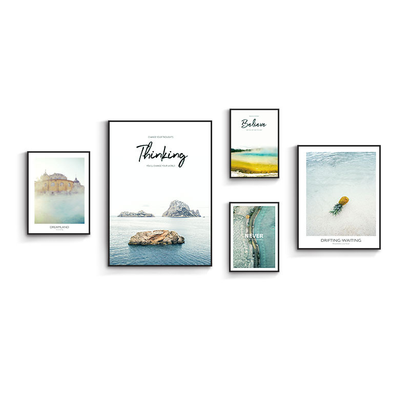 File tranh bộ 5 phong cách Bắc Âu hiện đại HG5014