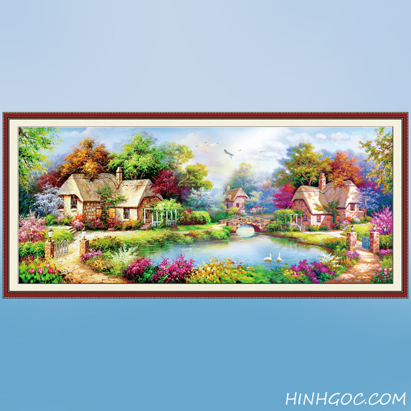 File tranh sơn dầu phong cảnh châu Âu - SD0001