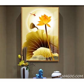 File tranh sen vàng - OP23823893