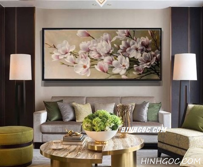 File tranh vẽ tay hoa mộc lan - HG201