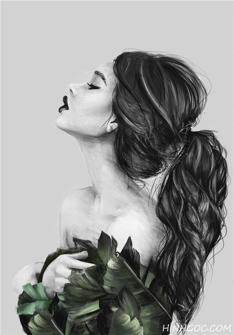 File tranh chân dung nghệ thuật - NV0001