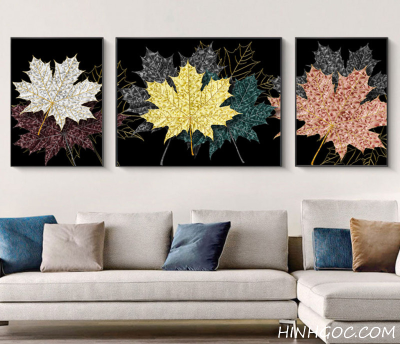 File tranh bộ 3 lá phong nhiệt đới - OP23142352