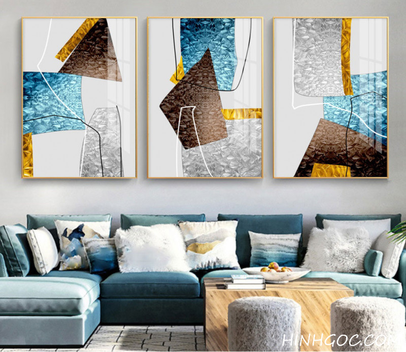 File tranh bộ 3 bức trừu tượng Bắc Âu - OP23180241