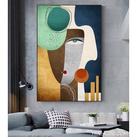 File tranh vẽ tay chân dung trừu tượng - OP23724822