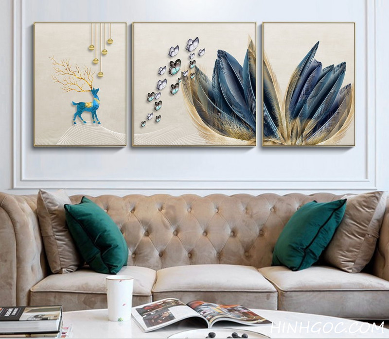 File tranh treo tường pha lê hiện đại -HQ-605