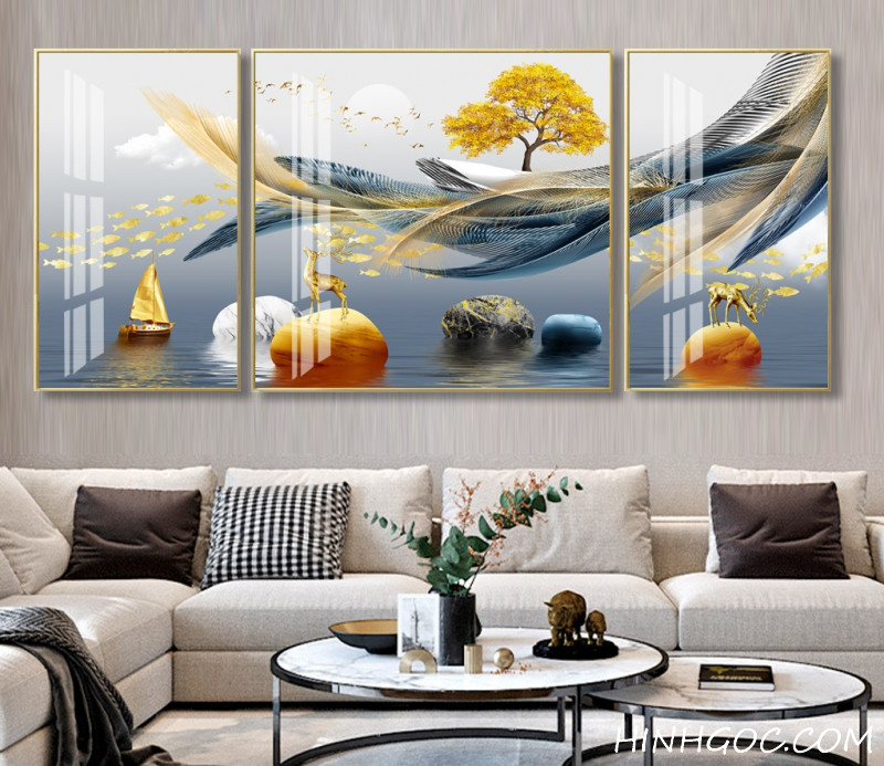 File tranh treo tường pha lê hiện đại -HQ-658