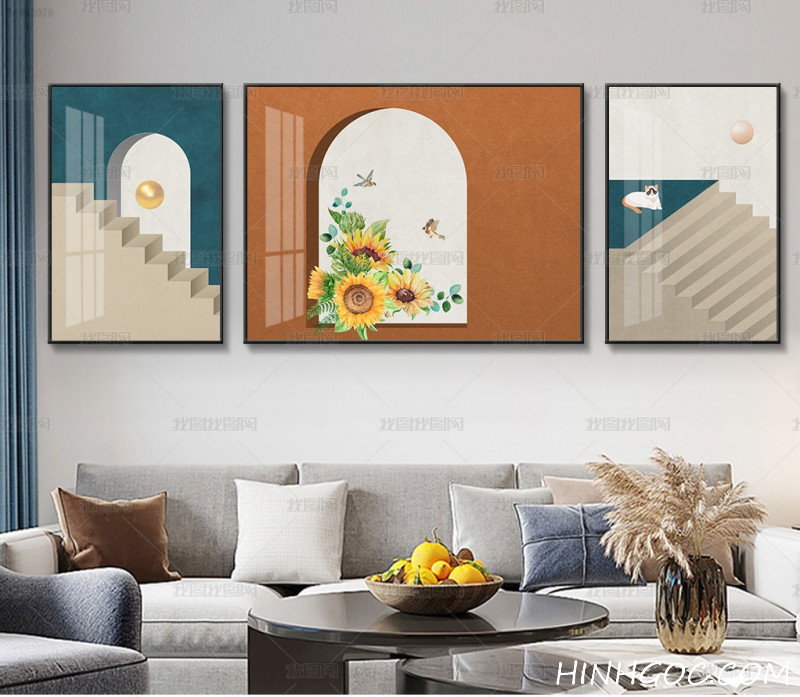 File tranh treo tường pha lê hiện đại -HQ-668