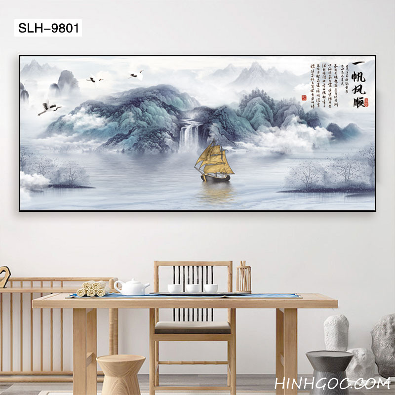 File tranh sơn thủy hiện đại - SLH-9801