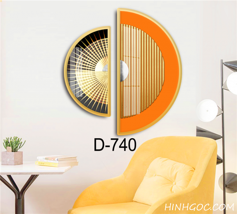 File tranh bán nguyệt trừu tượng hiện đại - D-740