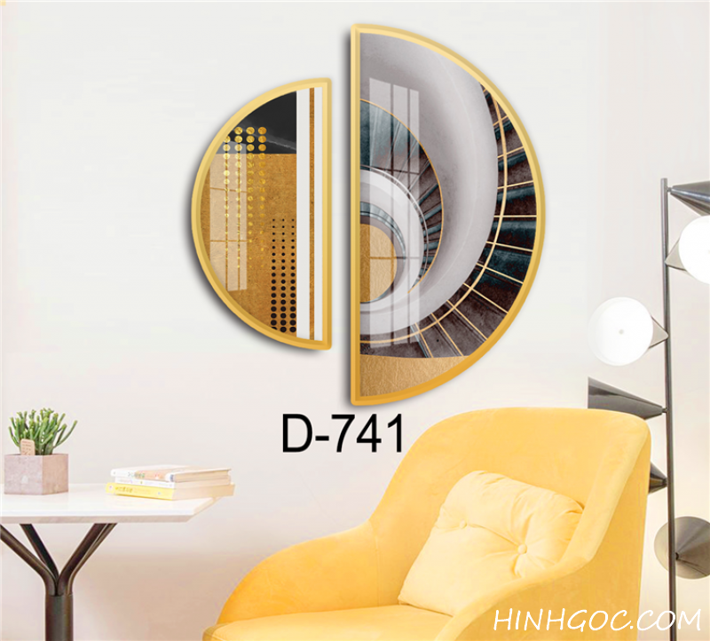 File tranh bán nguyệt trừu tượng hiện đại - D-741