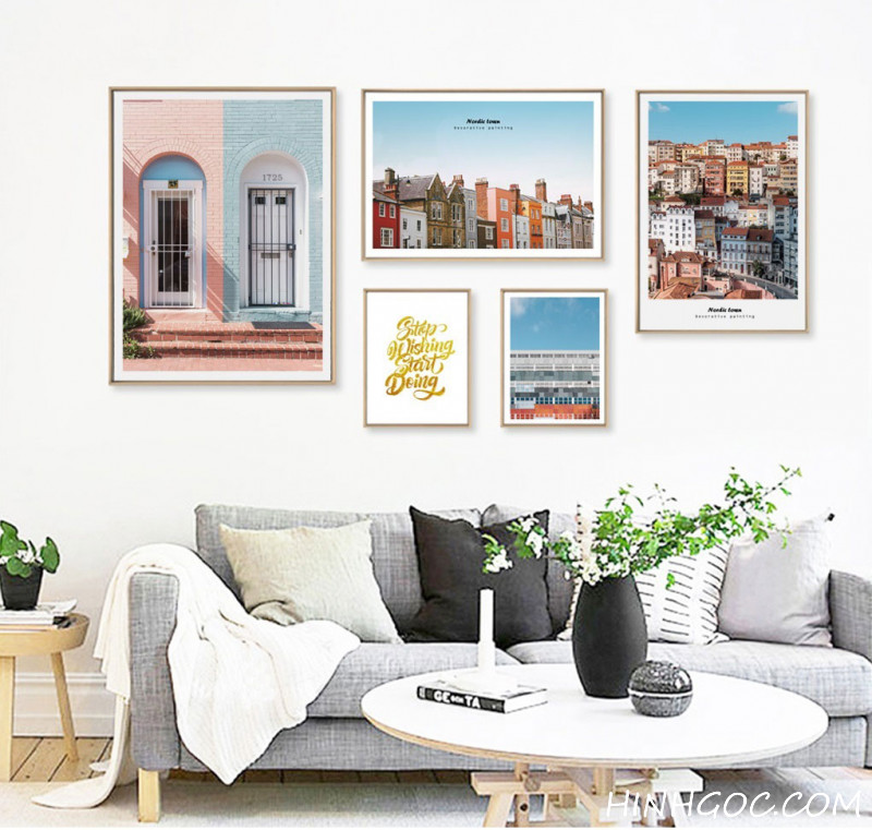 File tranh phong cảnh kiến trúc Bắc Âu kết hợp - OP17740361