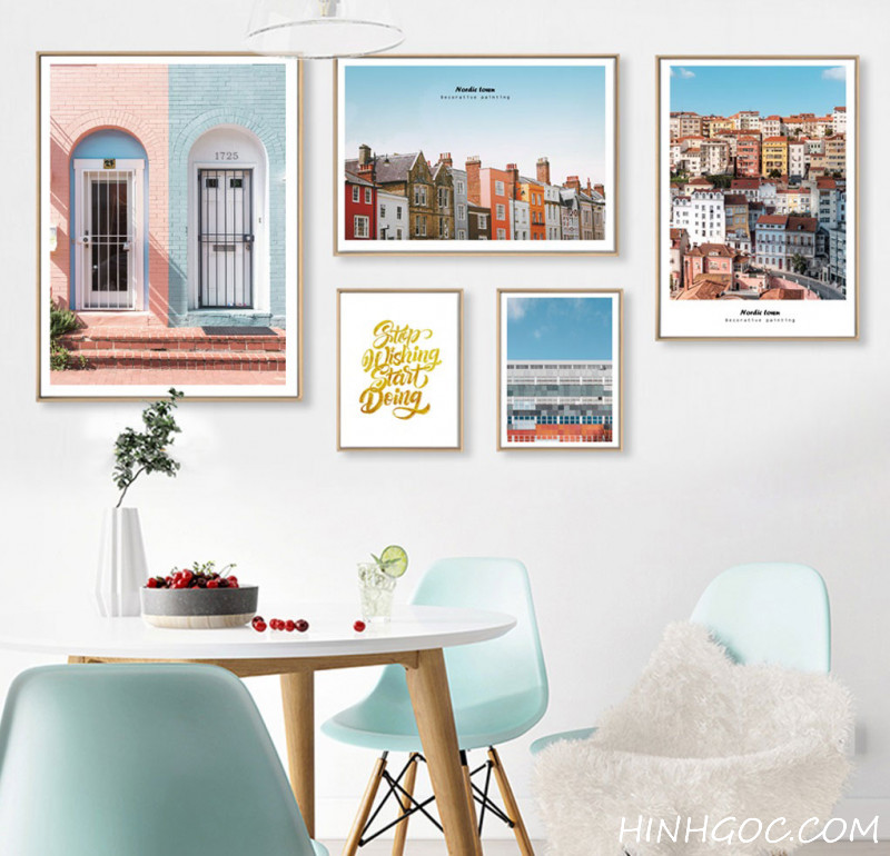 File tranh phong cảnh kiến trúc Bắc Âu kết hợp - OP17740361