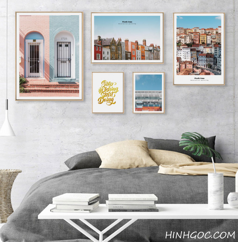 File tranh phong cảnh kiến trúc Bắc Âu kết hợp - OP17740361