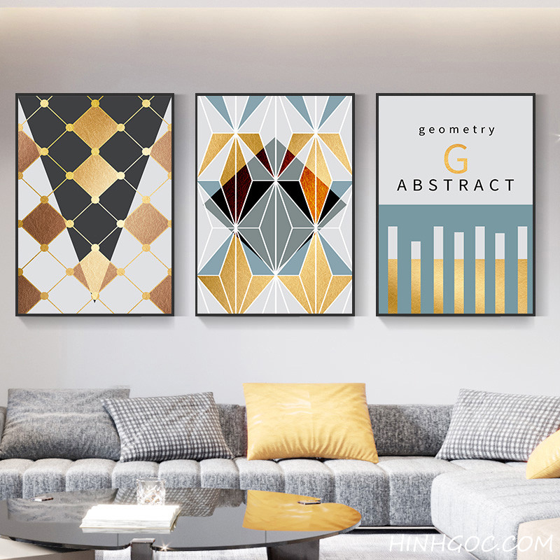 File tranh trừu tượng nghệ thuật nhiều bức kết hợp - OP21393420