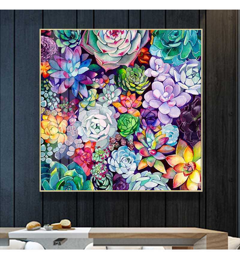 File tranh vẽ tay màu nước cây xương rồng - HL0003