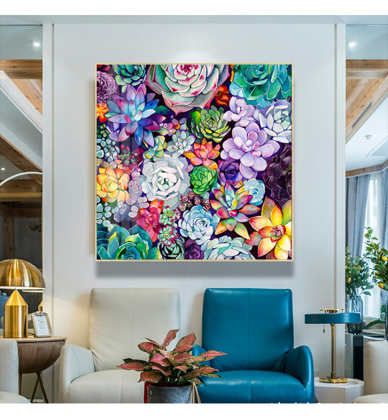 File tranh vẽ tay màu nước cây xương rồng - HL0003