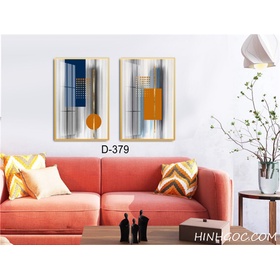 File tranh trừu tượng bộ 2 bức hiện đại - D-379