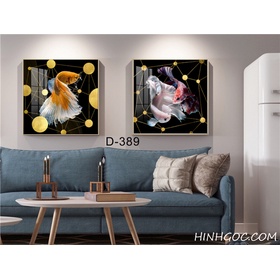 File tranh trừu tượng bộ 2 bức hiện đại -D-389
