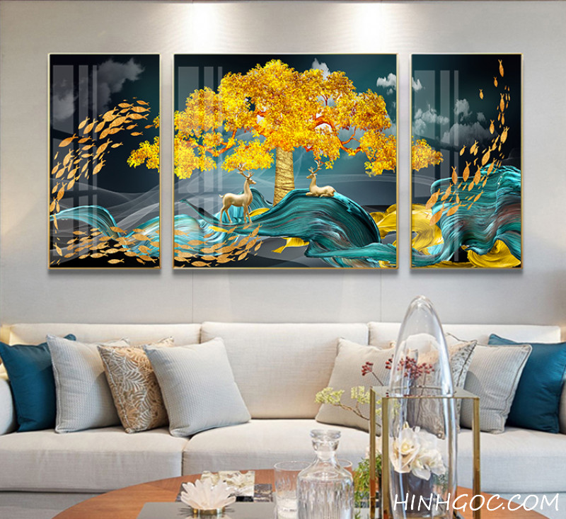 File tranh phong cảnh trừu tượng hiện đại - TQ0001