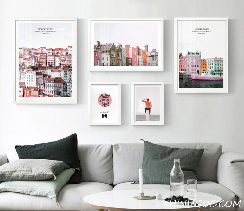 File tranh phong cảnh kiến trúc Bắc Âu - OP18770630