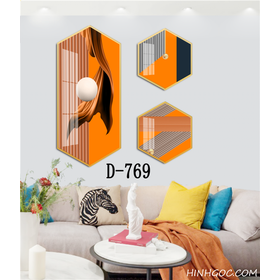 File tranh lục giác hiện đại nhiều mẫu - D-769