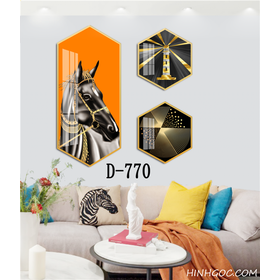 File tranh lục giác hiện đại nhiều mẫu - D-770