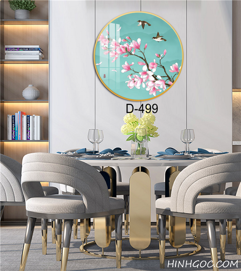 File tranh tròn trừu tượng hiện đại - D-499