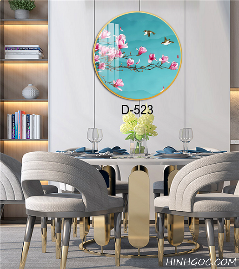 File tranh tròn trừu tượng hiện đại - D-523