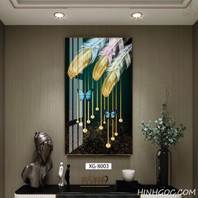 File tranh dọc trừu tượng hiện đại - XG-8003