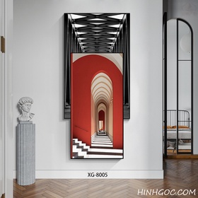 File tranh dọc trừu tượng hiện đại - XG-8005