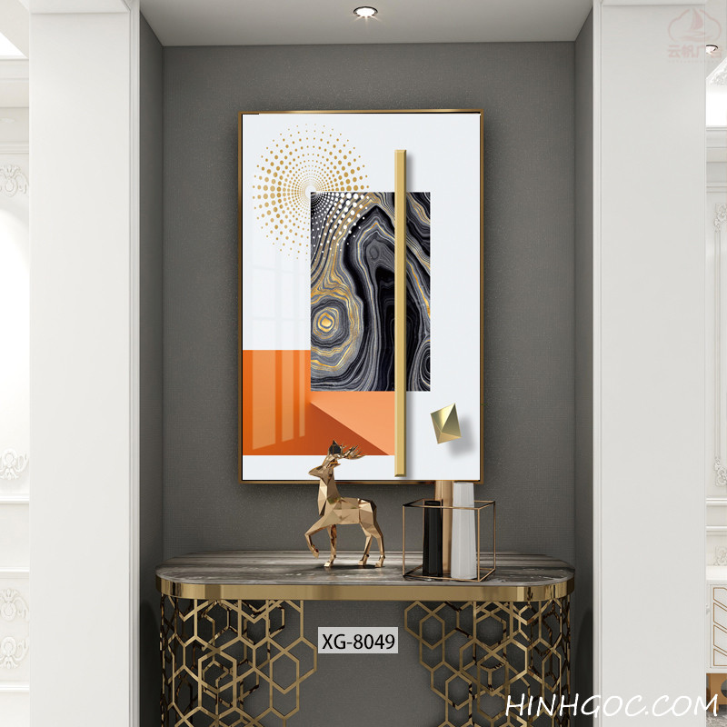 File tranh dọc trừu tượng hiện đại - XG-8049