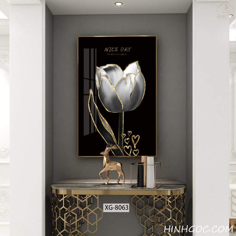 File tranh dọc trừu tượng hiện đại - XG-8063