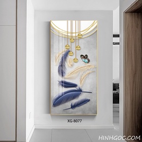File tranh dọc trừu tượng hiện đại - XG-8077