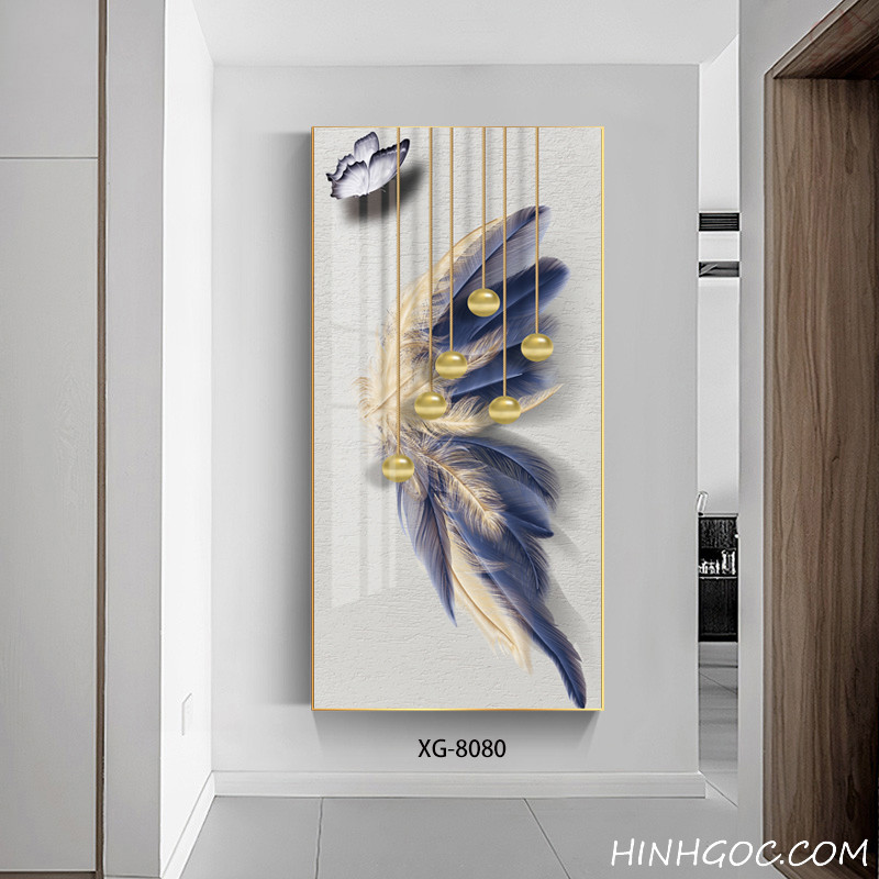 File tranh dọc trừu tượng hiện đại - XG-8080