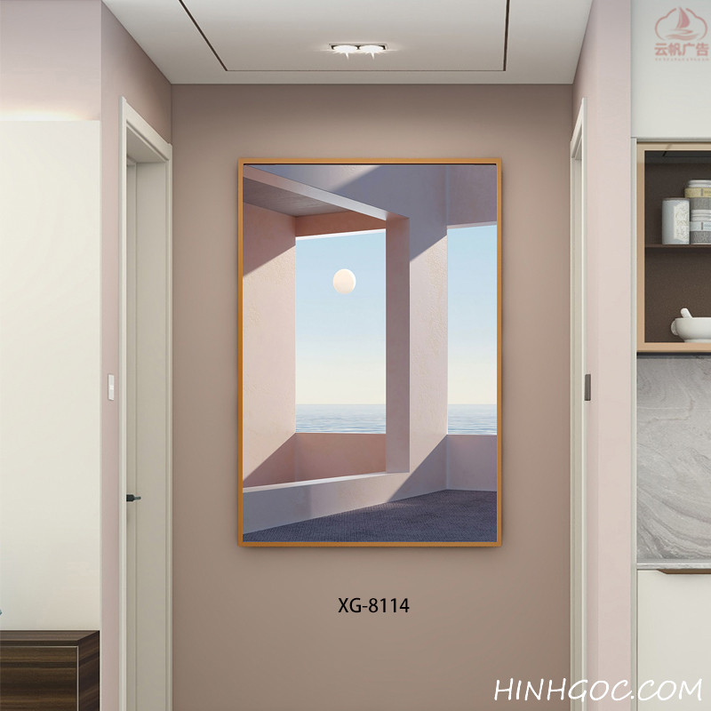 File tranh dọc trừu tượng hiện đại - XG-8114