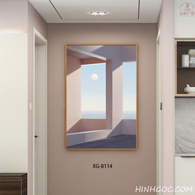 File tranh dọc trừu tượng hiện đại - XG-8114