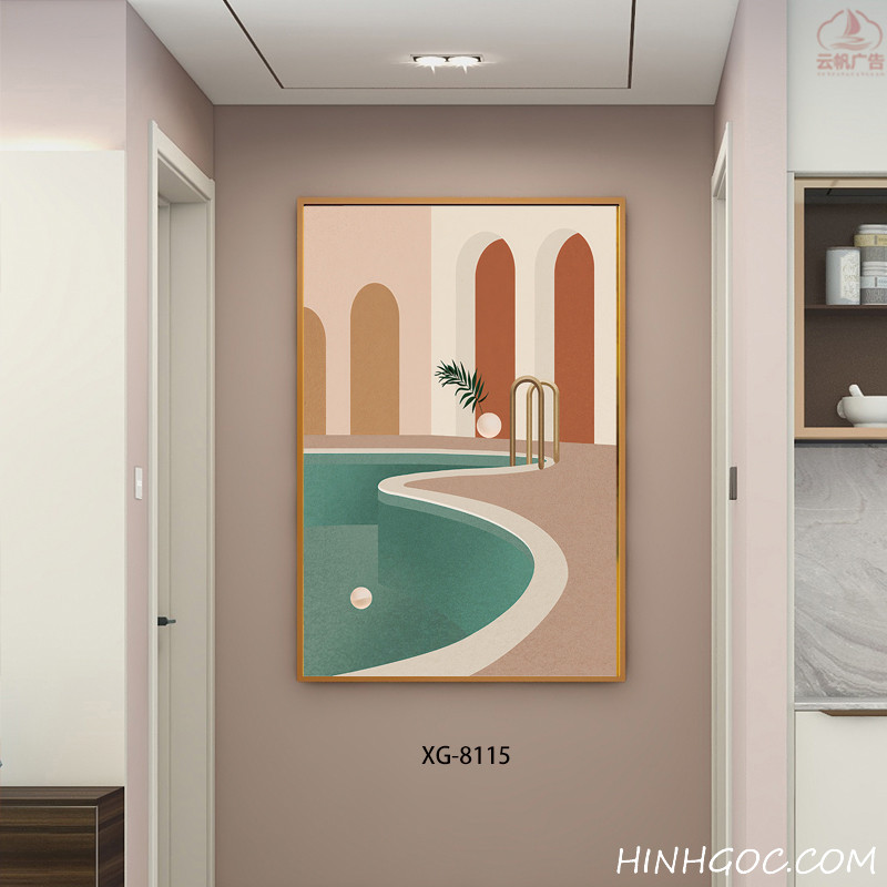 File tranh dọc trừu tượng hiện đại - XG-8115