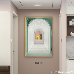 File tranh dọc trừu tượng hiện đại - XG-8121