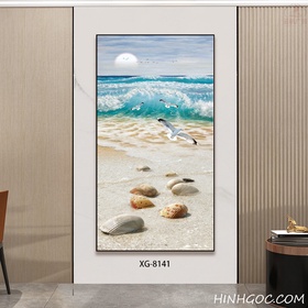 File tranh dọc trừu tượng hiện đại - XG-8141