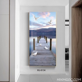 File tranh dọc trừu tượng hiện đại - XG-8134